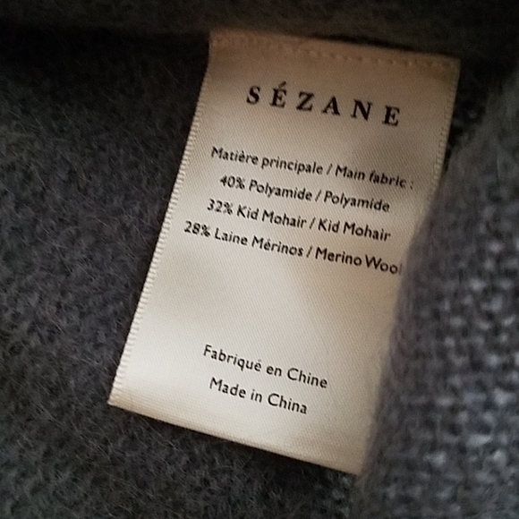 NWT Sezane Tonio Blue Grey Small - Picture 5 of 8